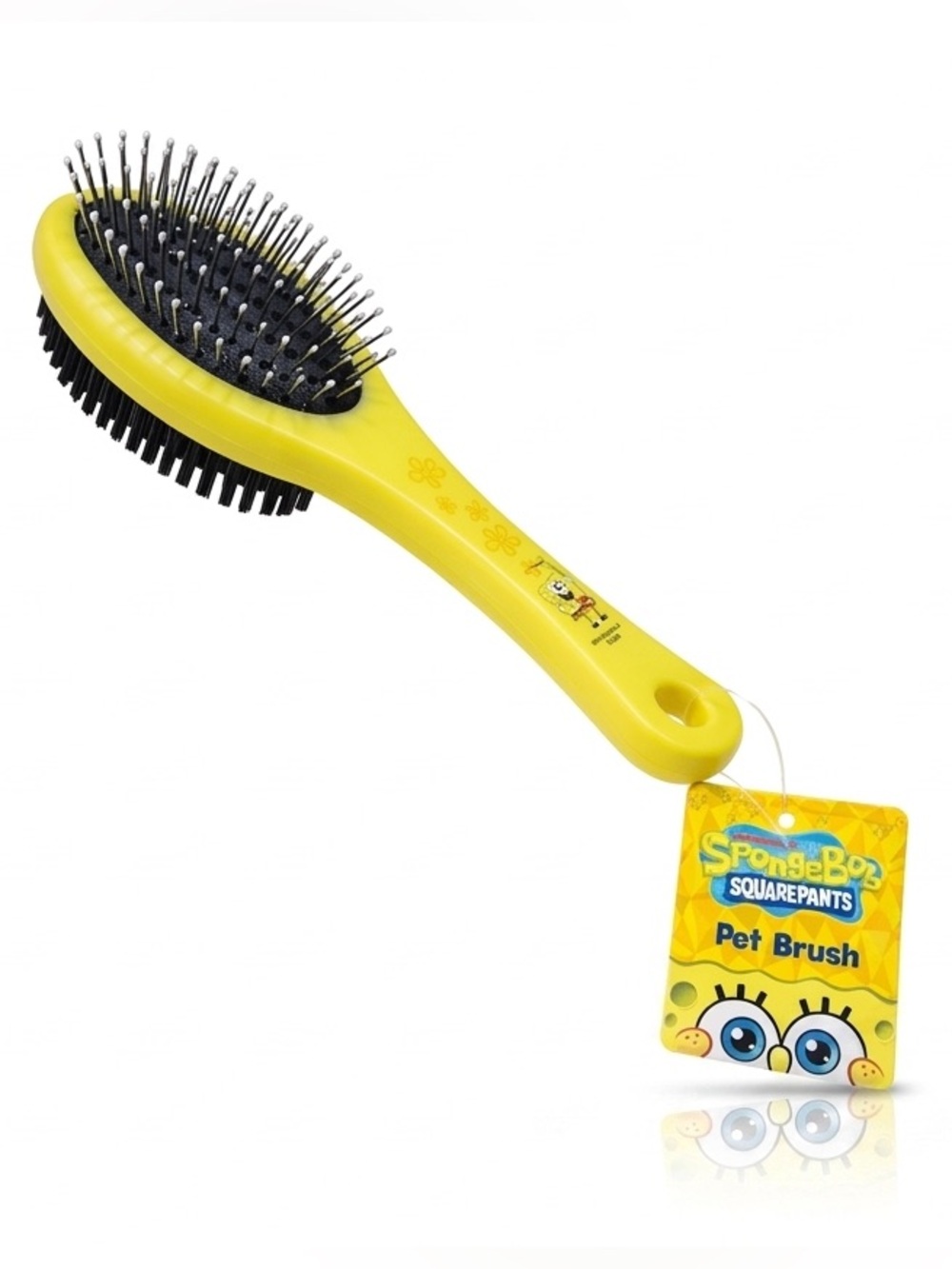 🧽🐾 SpongeBob SquarePants Double-Sided Pet Brush NWT